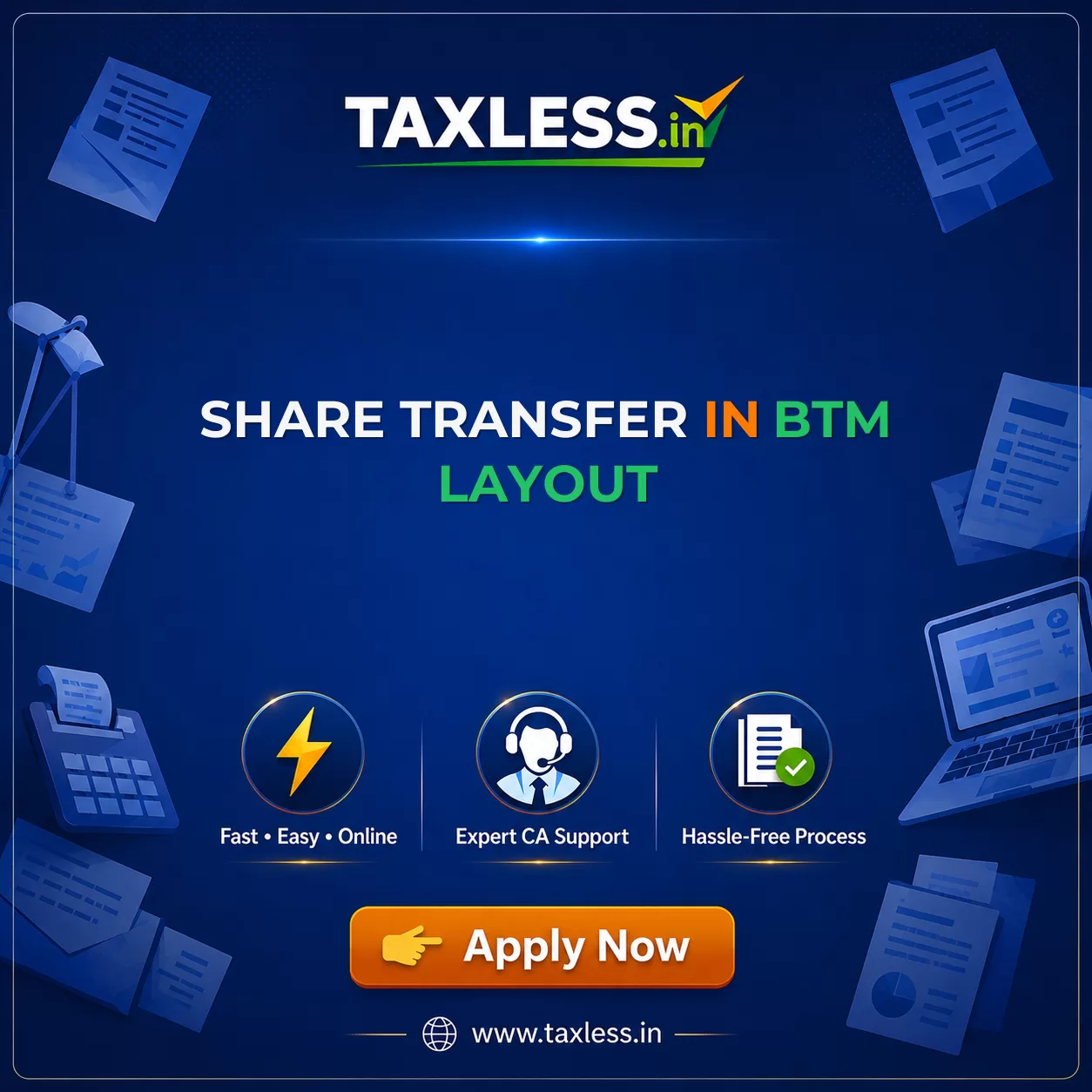Share Transfer in Btm Layout