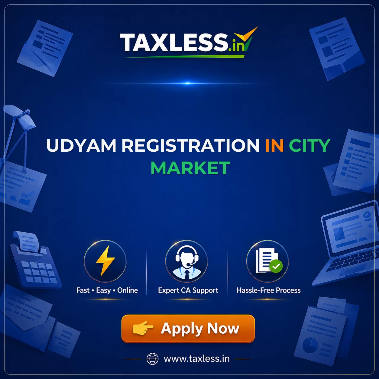 Udyam Registration in City Market