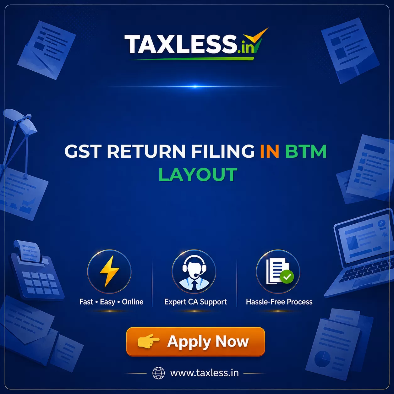 GST Return Filing in Btm Layout