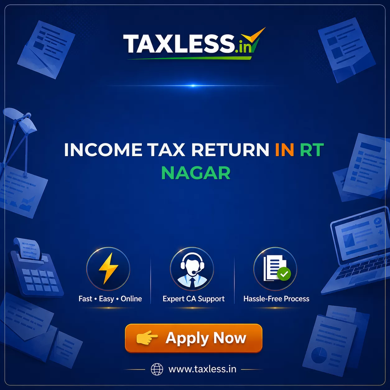 Income Tax Return in Rt Nagar