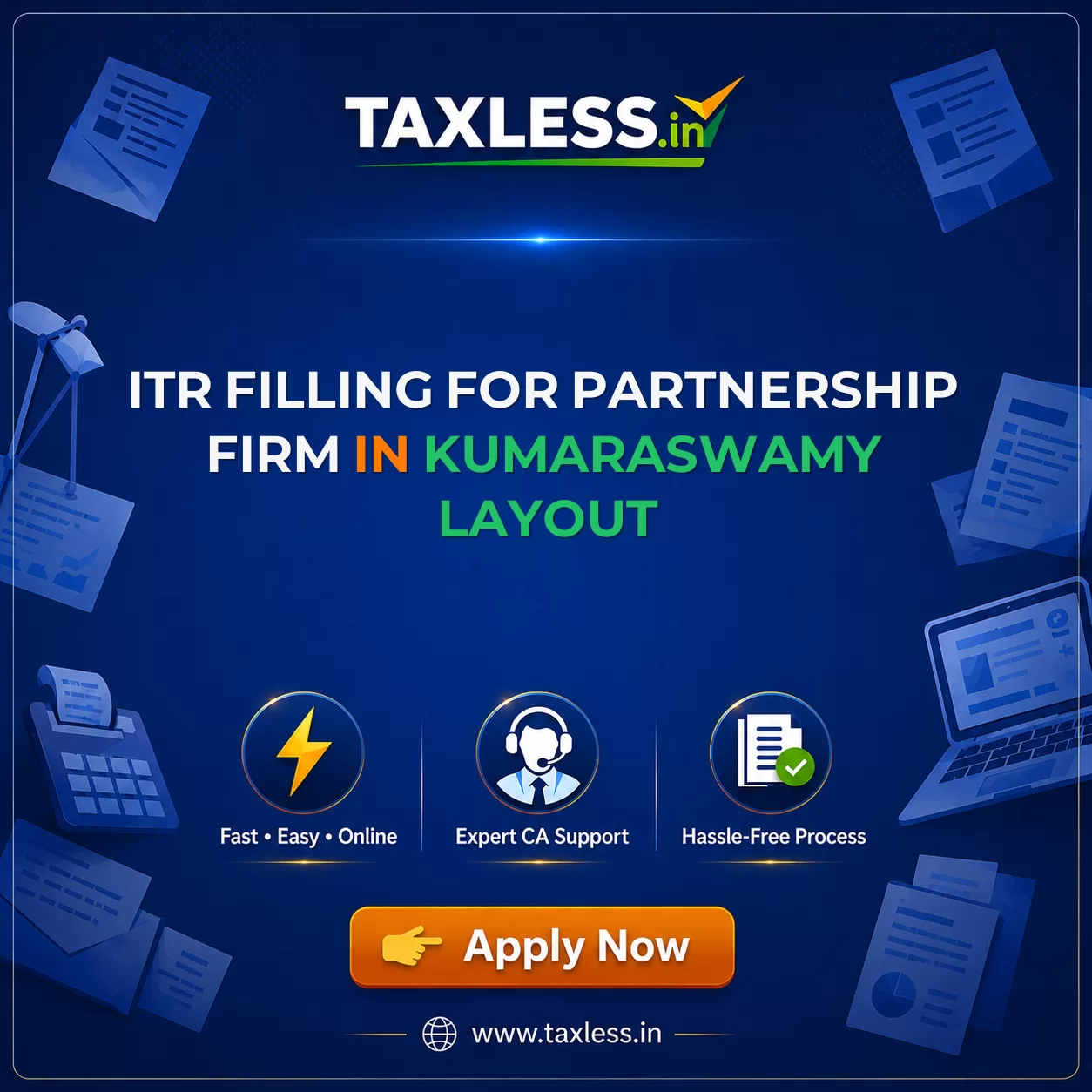 ITR Filling For Partnership Firm in Kumaraswamy Layout