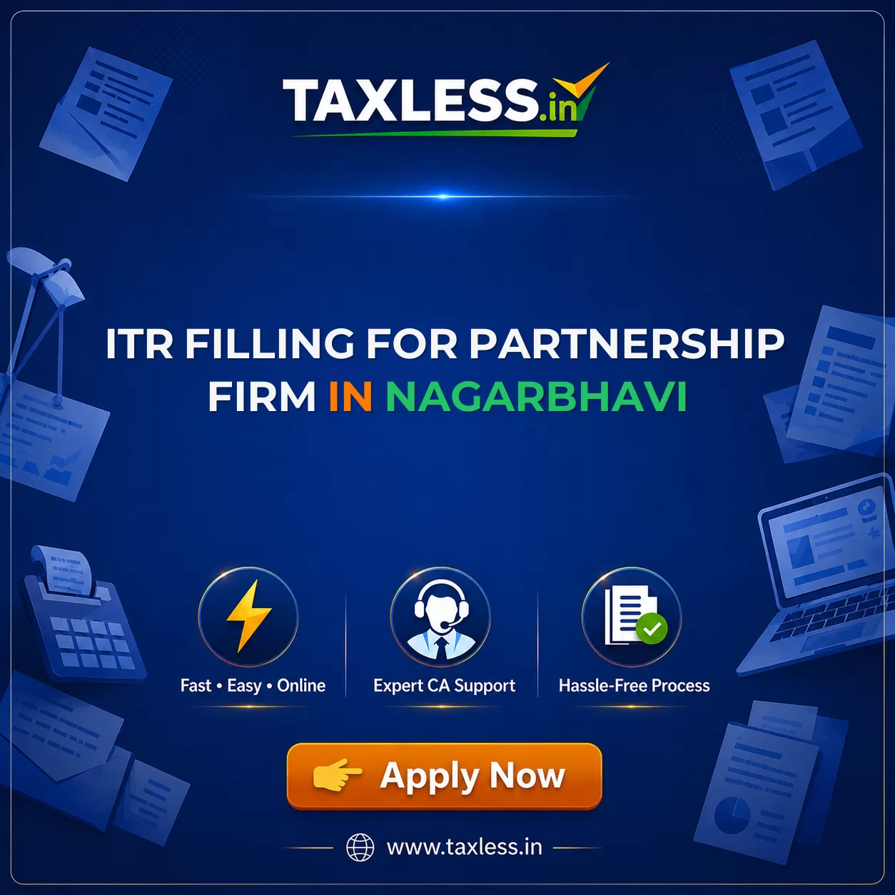ITR Filling For Partnership Firm in Nagarbhavi