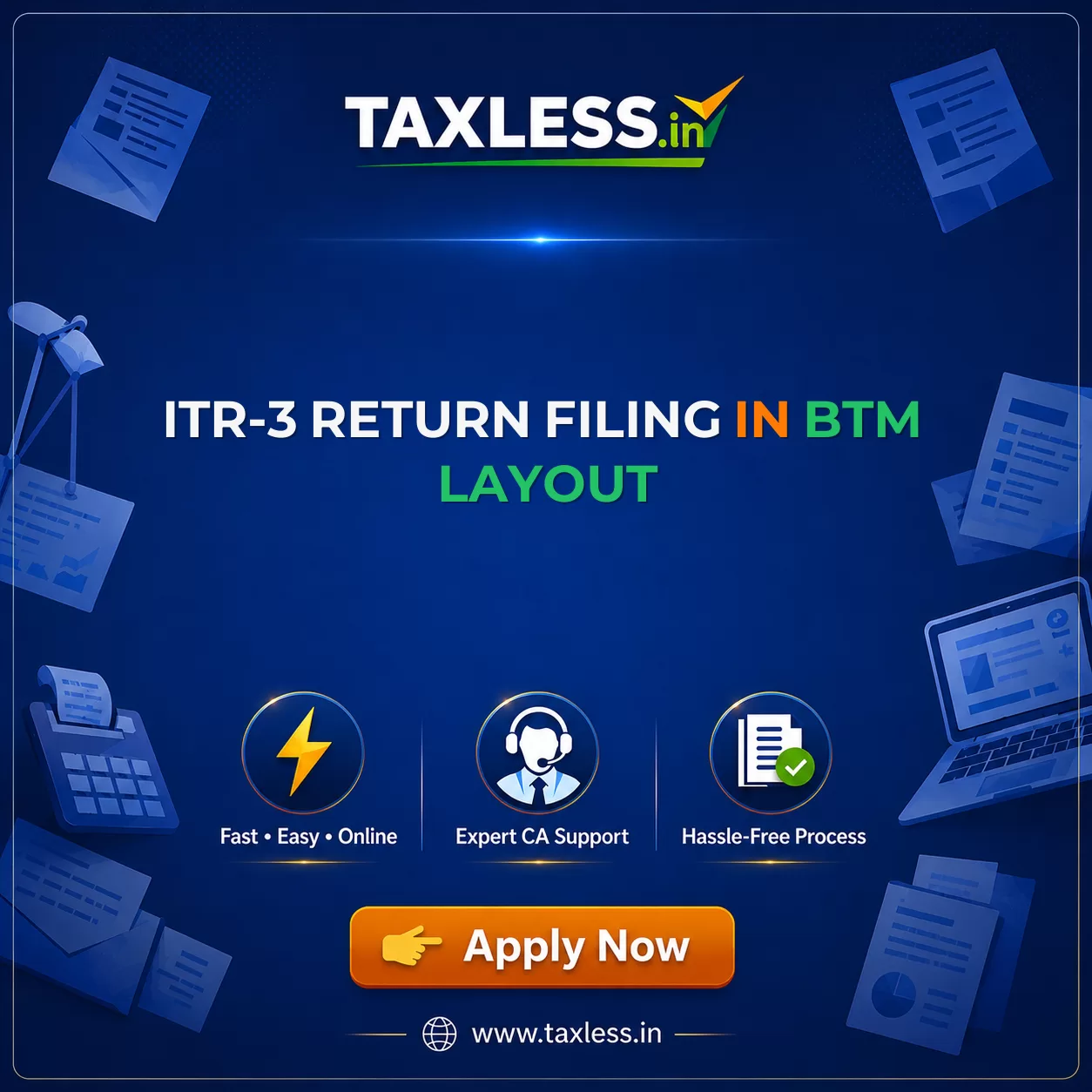 ITR-3 Return Filing in Btm Layout