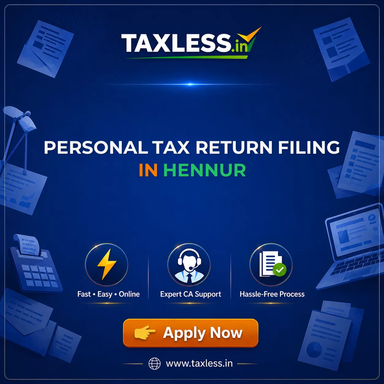 Personal Tax Return Filing in Hennur
