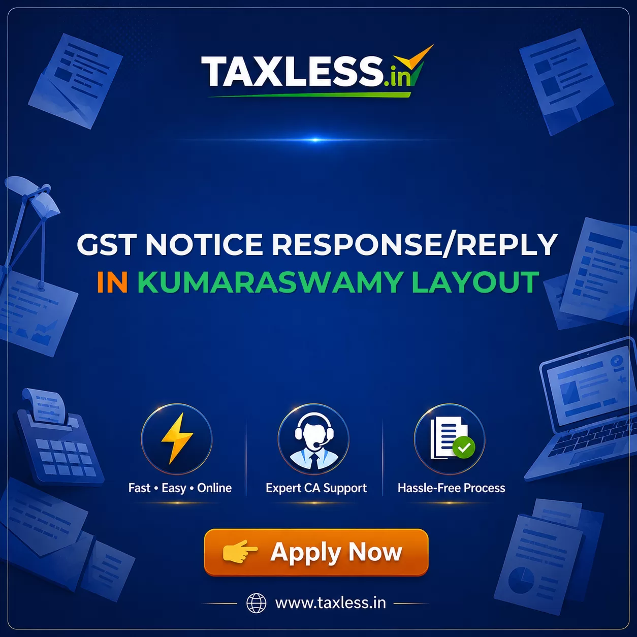 GST Notice Response/Reply in Kumaraswamy Layout