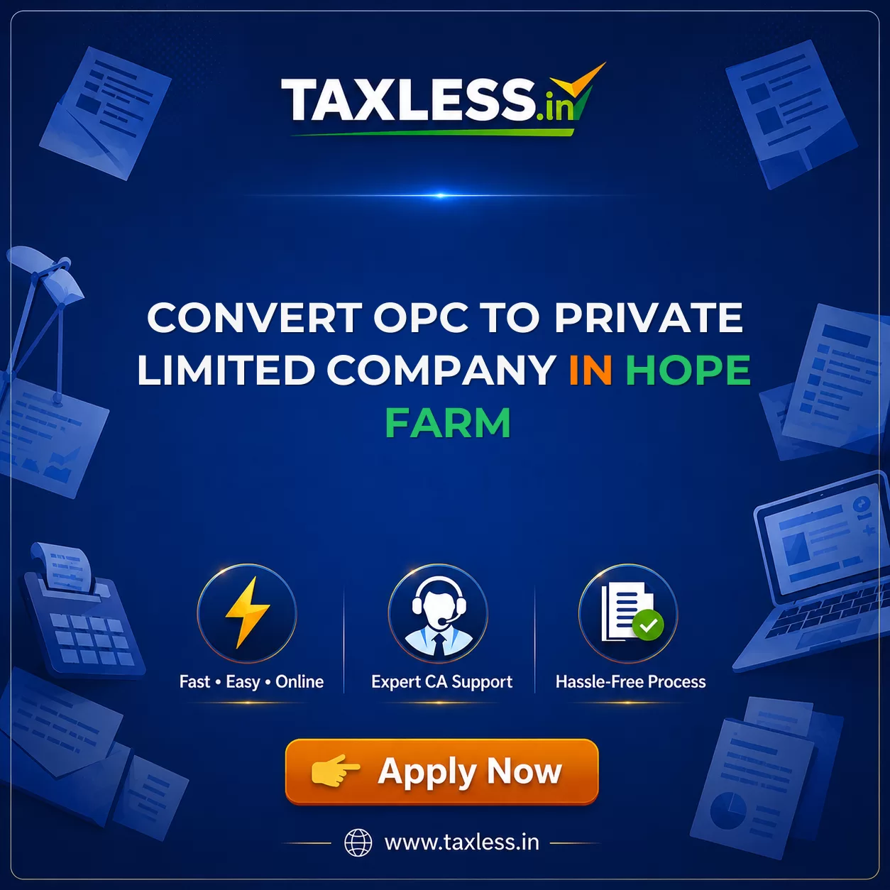 Convert OPC To Private Limited Company in Hope Farm