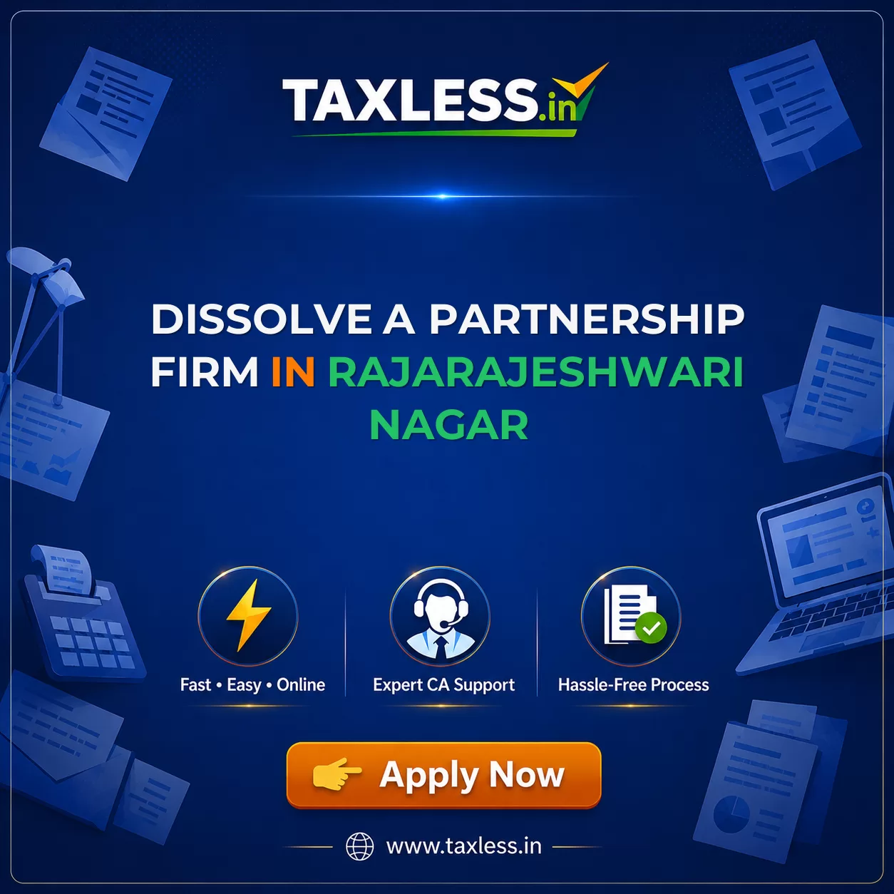 Dissolve A Partnership Firm in Rajarajeshwari Nagar