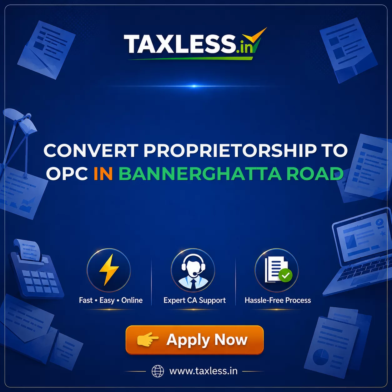 Convert Proprietorship To OPC in Bannerghatta Road