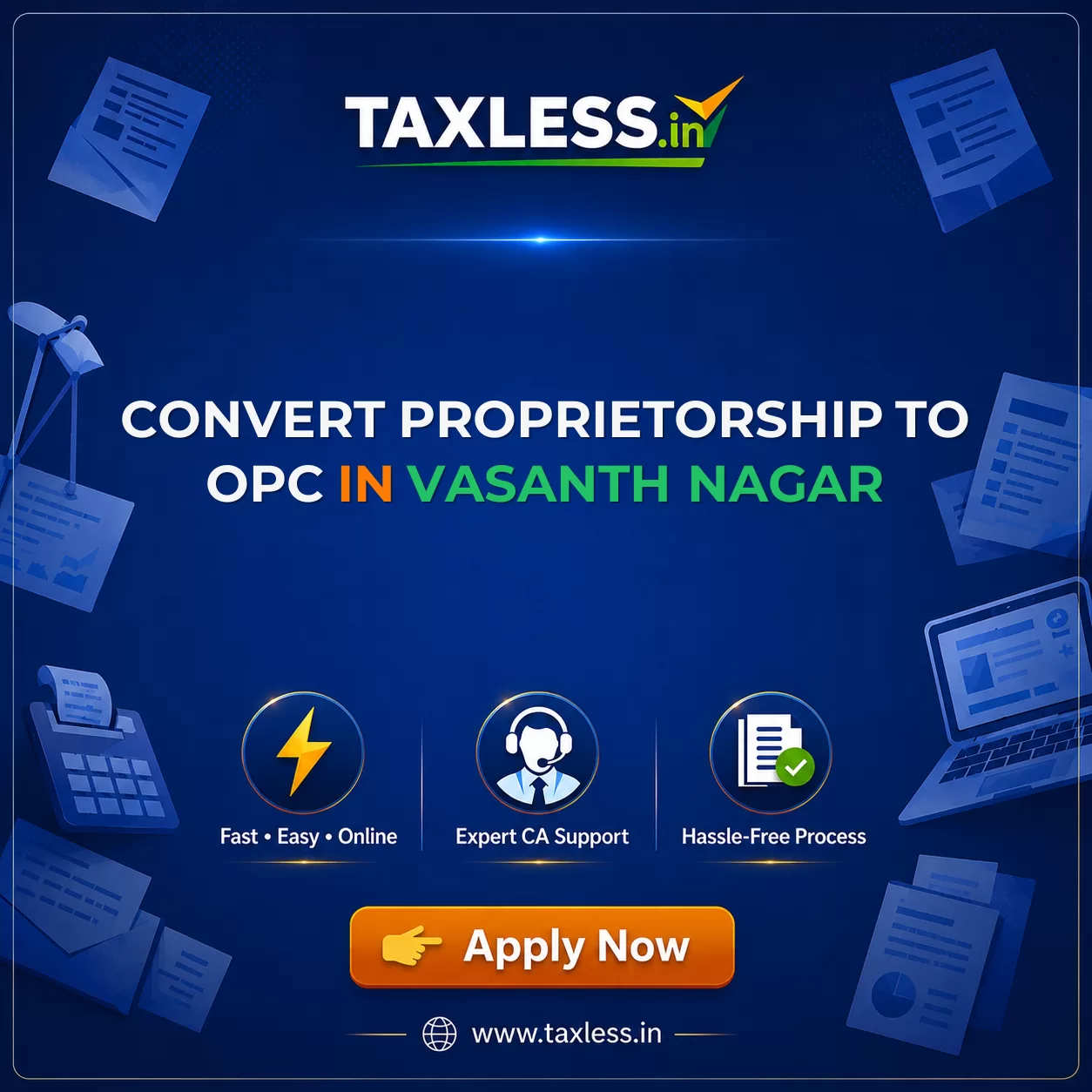 Convert Proprietorship To OPC in Vasanth Nagar