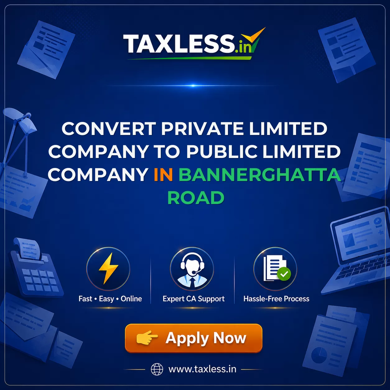 Convert Private Limited Company To Public Limited Company in Bannerghatta Road