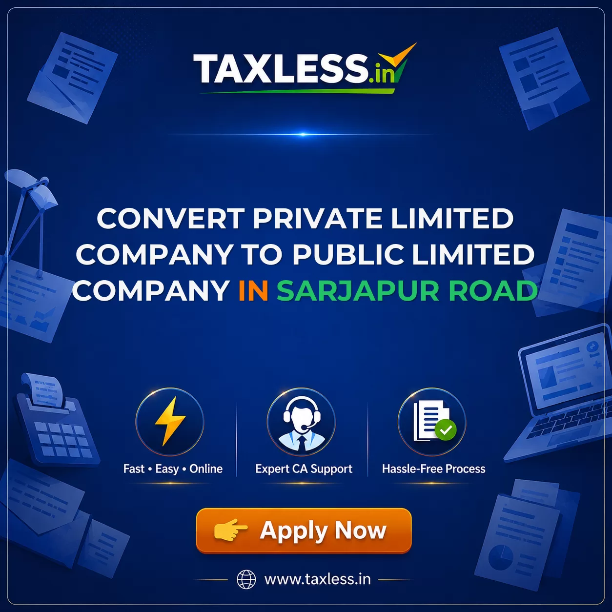 Convert Private Limited Company To Public Limited Company in Sarjapur Road