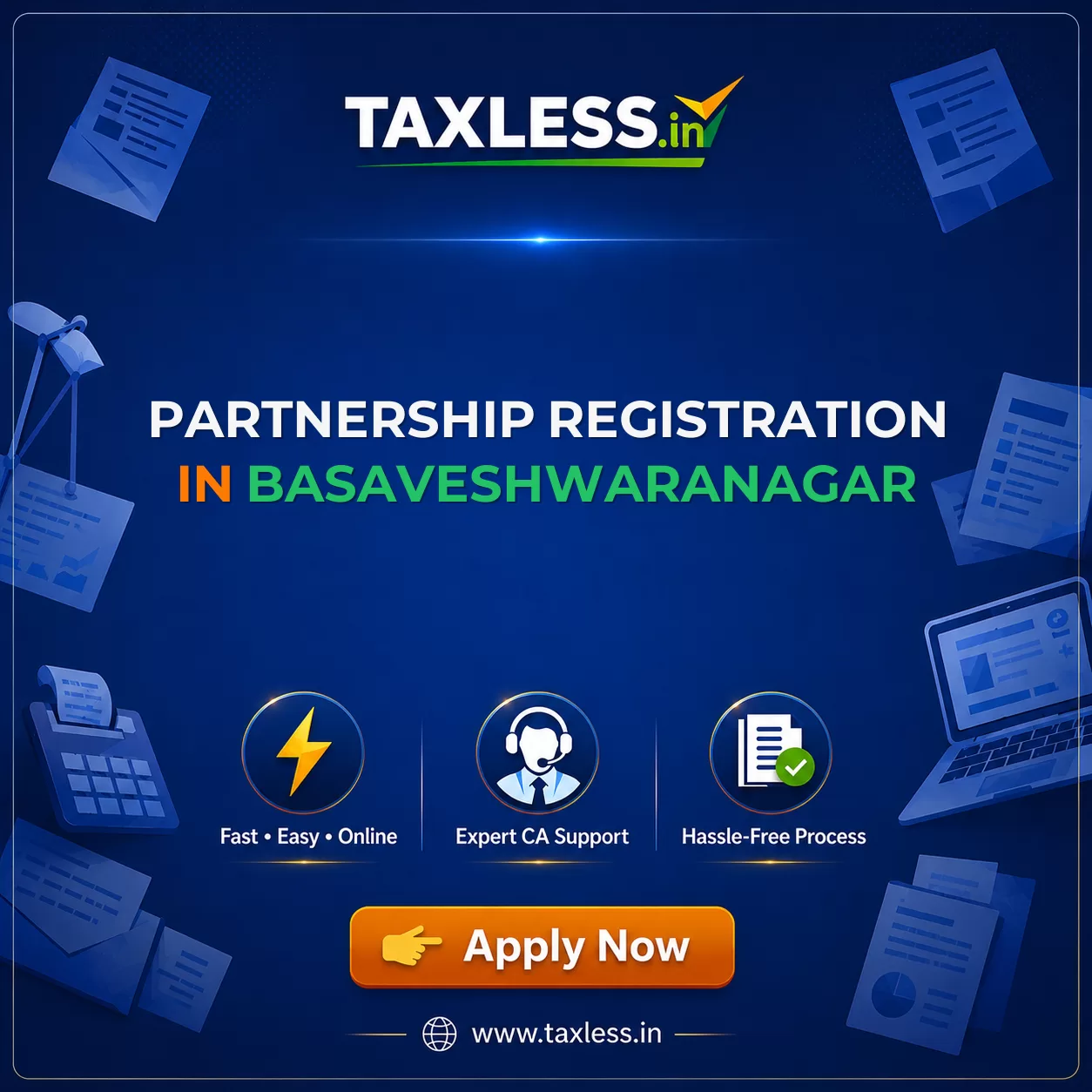 Partnership Registration in Basaveshwaranagar