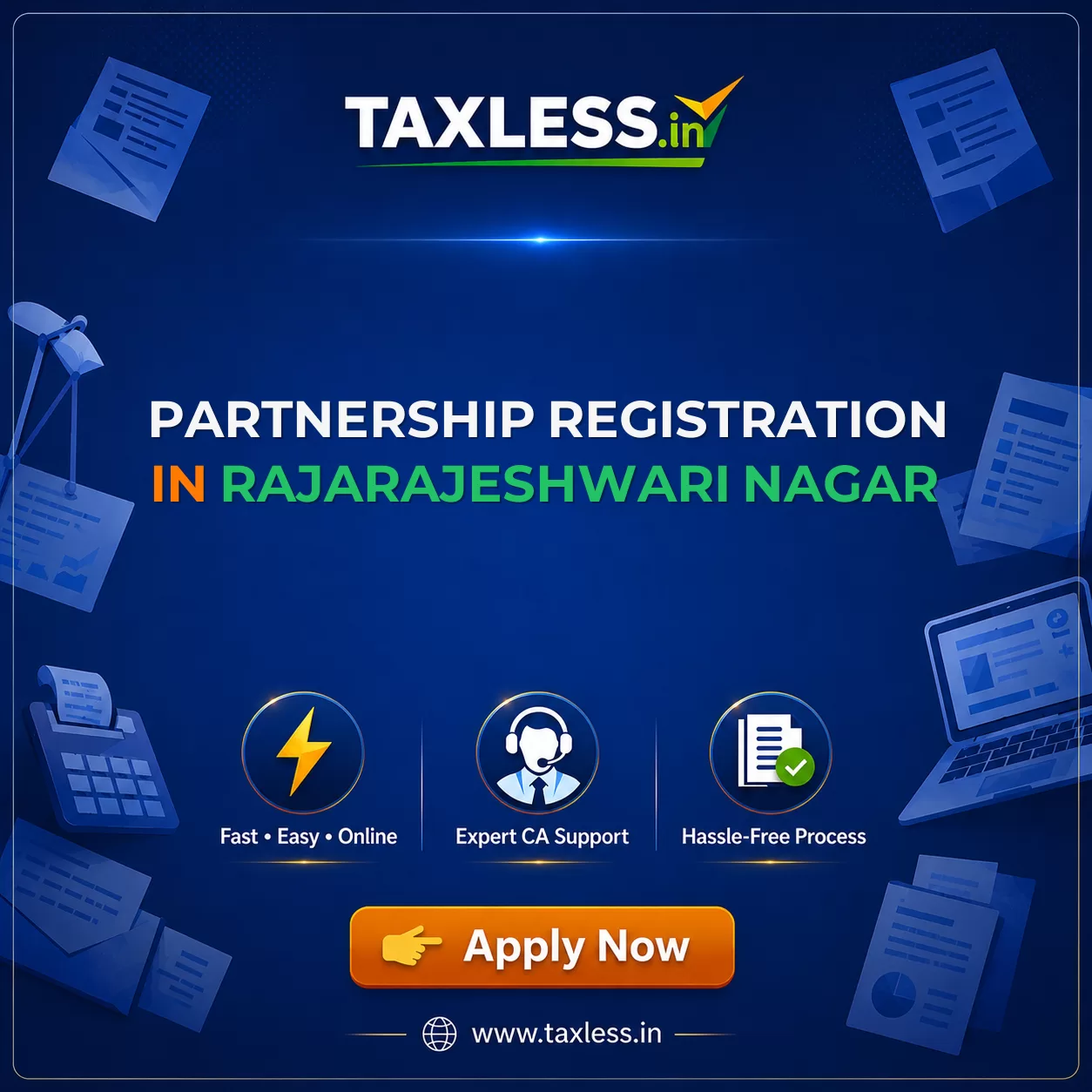 Partnership Registration in Rajarajeshwari Nagar