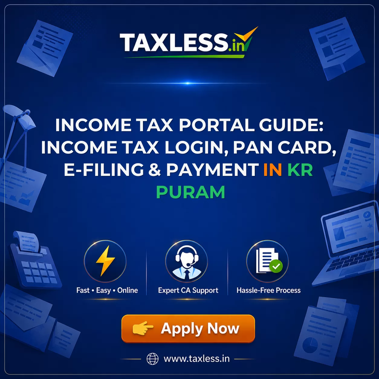 Income Tax Portal Guide: Income Tax Login, PAN Card, e-Filing & Payment in Kr Puram
