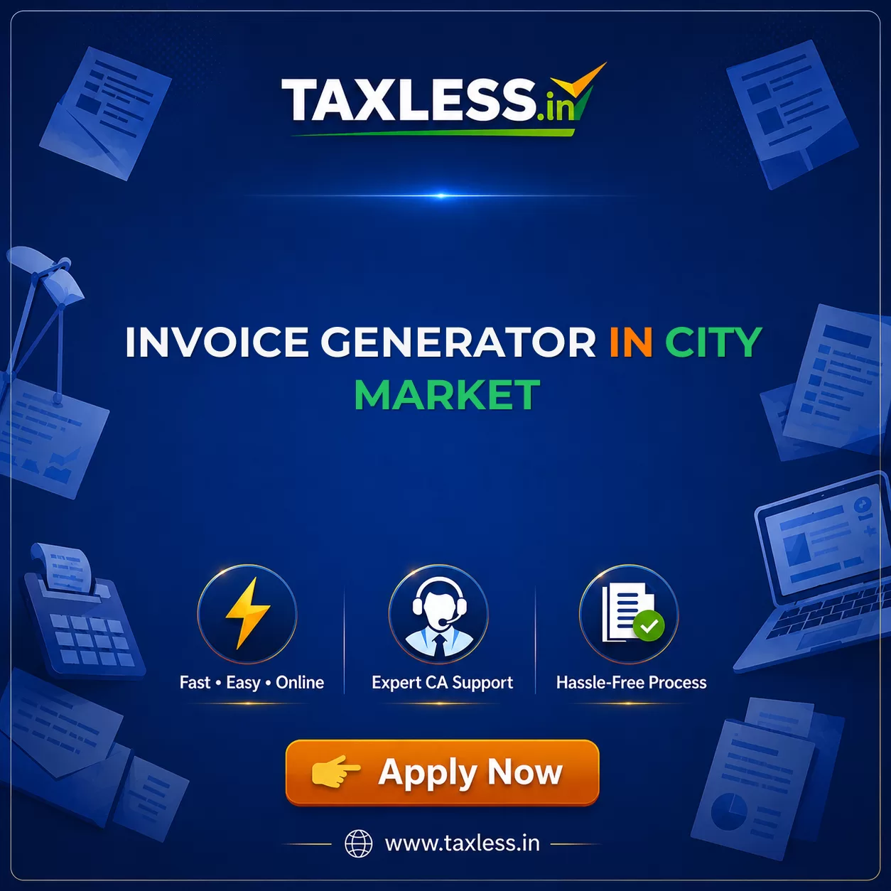 Invoice Generator in City Market