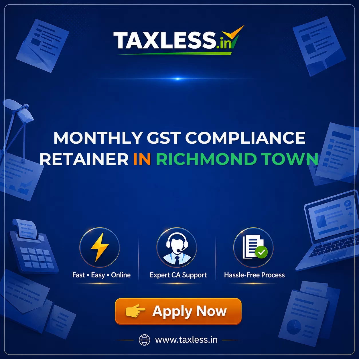Monthly GST Compliance Retainer in Richmond Town