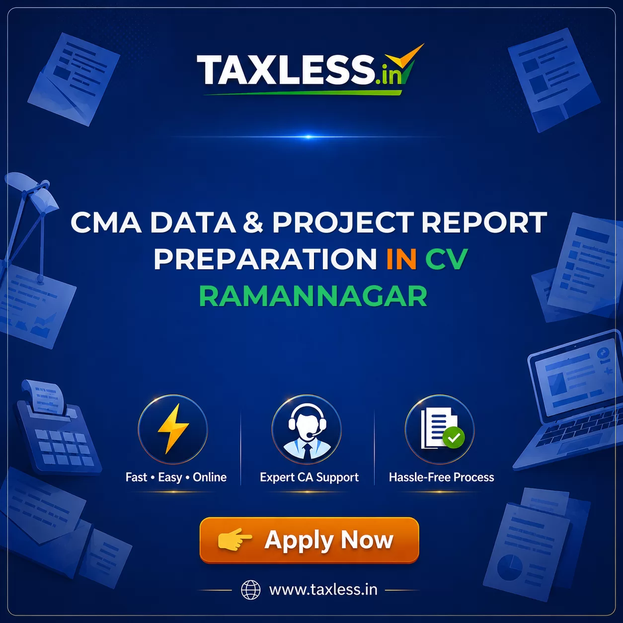 CMA Data & Project Report Preparation in Cv Ramannagar