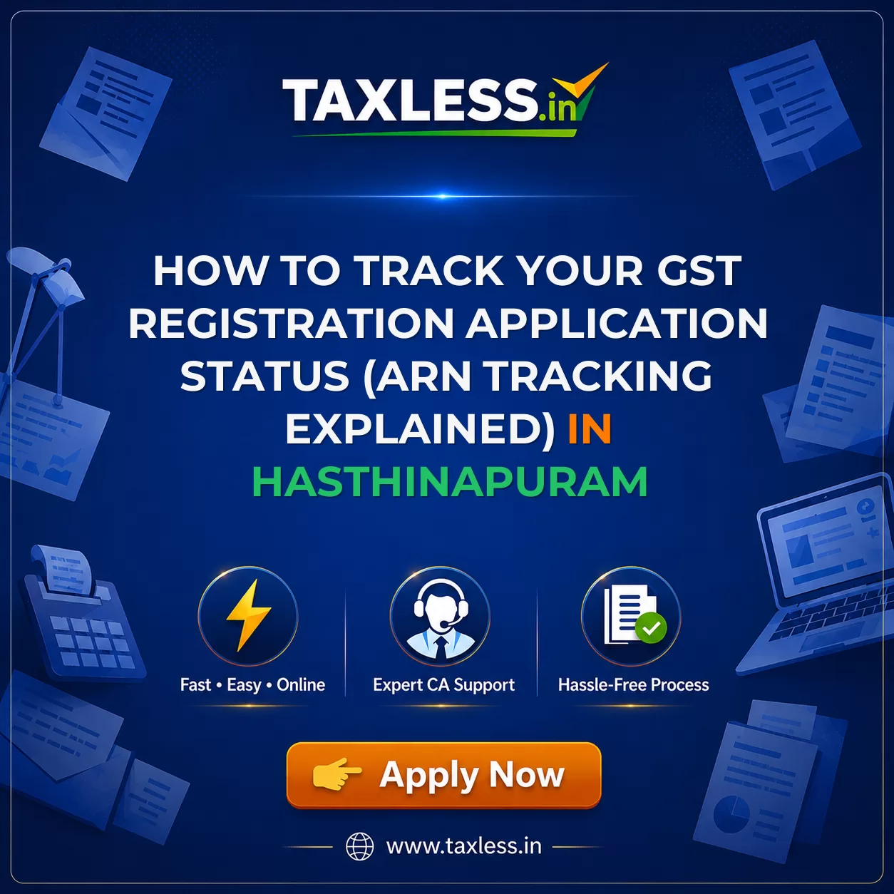 How to Track Your GST Registration Application Status (ARN Tracking Explained) in Hasthinapuram