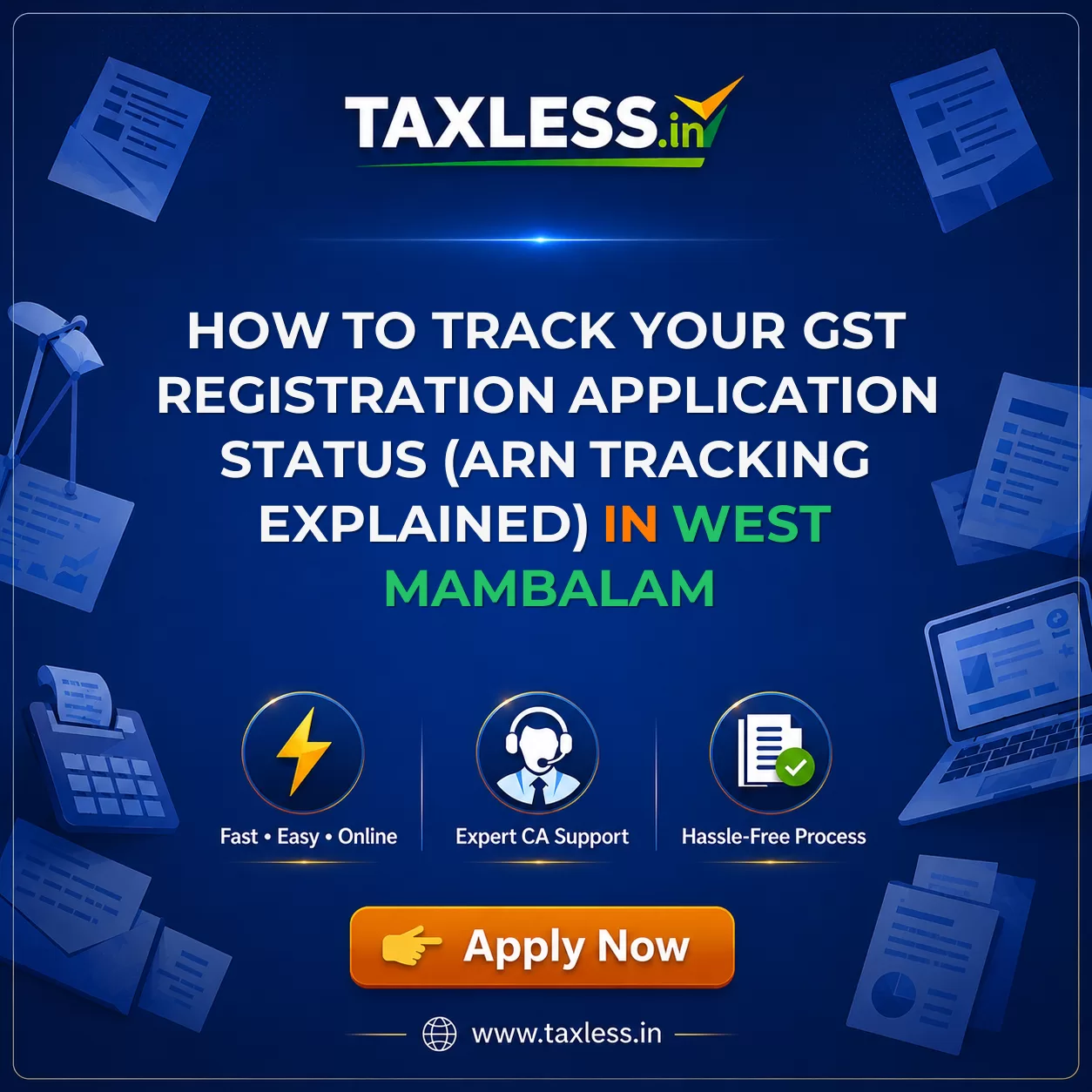 How to Track Your GST Registration Application Status (ARN Tracking Explained) in West Mambalam