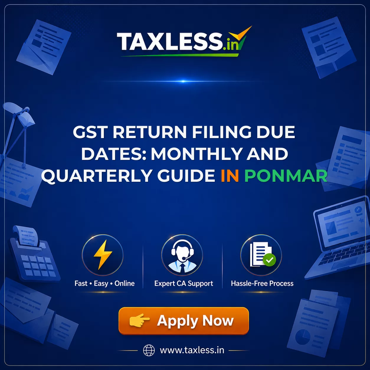 GST Return Filing Due Dates: Monthly and Quarterly Guide in Ponmar