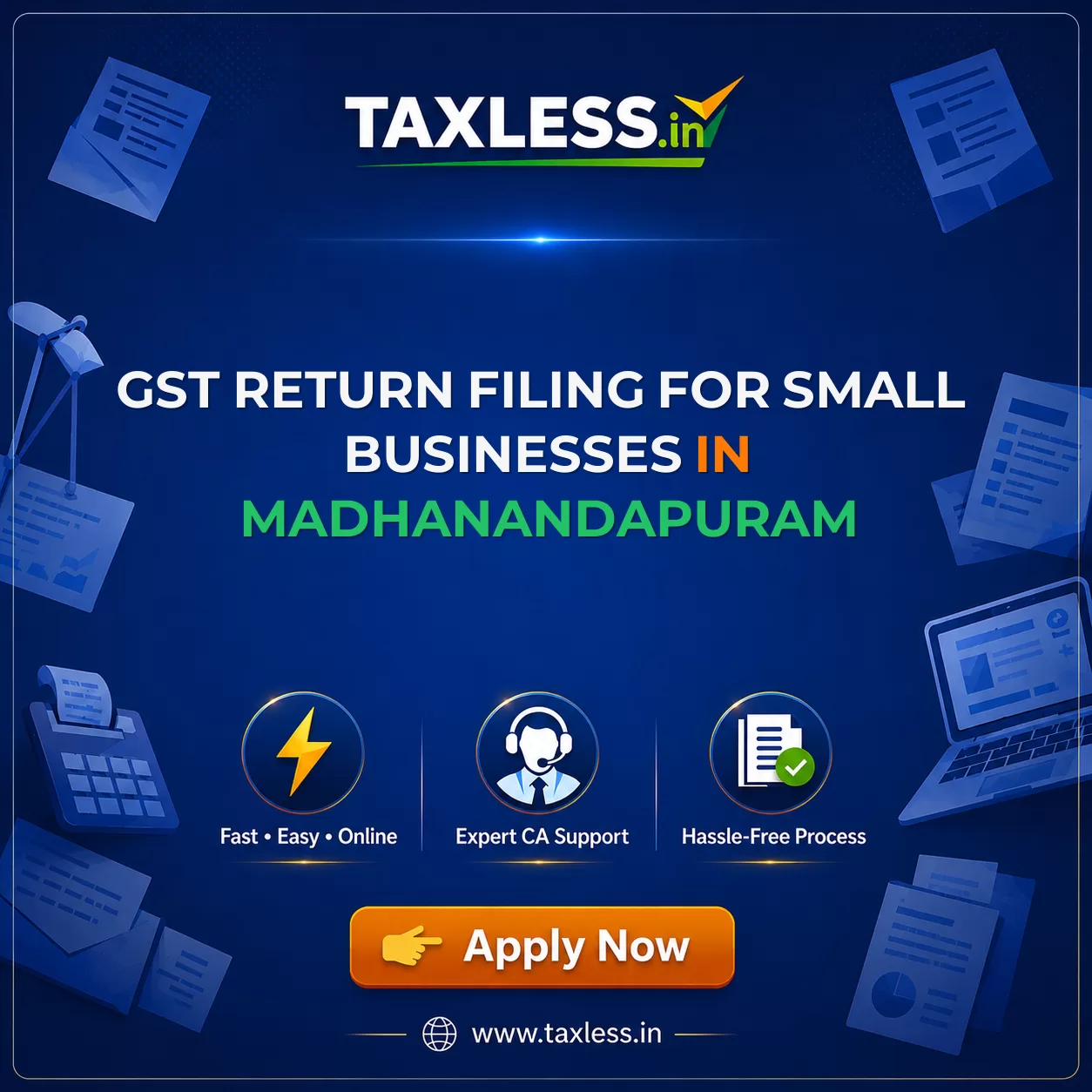 GST Return Filing for Small Businesses in Madhanandapuram
