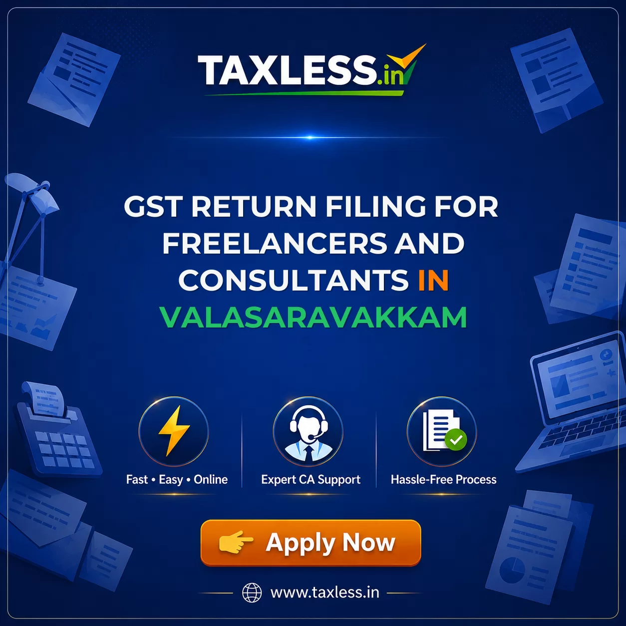 GST Return Filing for Freelancers and Consultants in Valasaravakkam