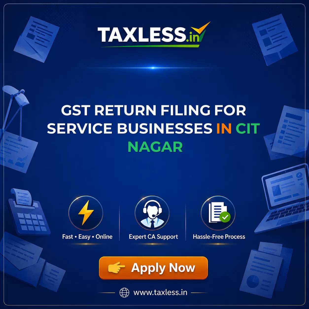 GST Return Filing for Service Businesses in Cit Nagar