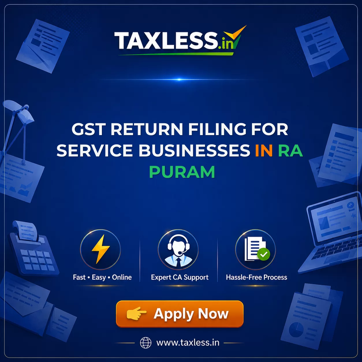 GST Return Filing for Service Businesses in Ra Puram