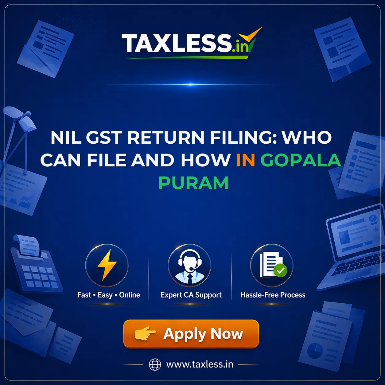 Nil GST Return Filing: Who Can File and How in Gopala Puram