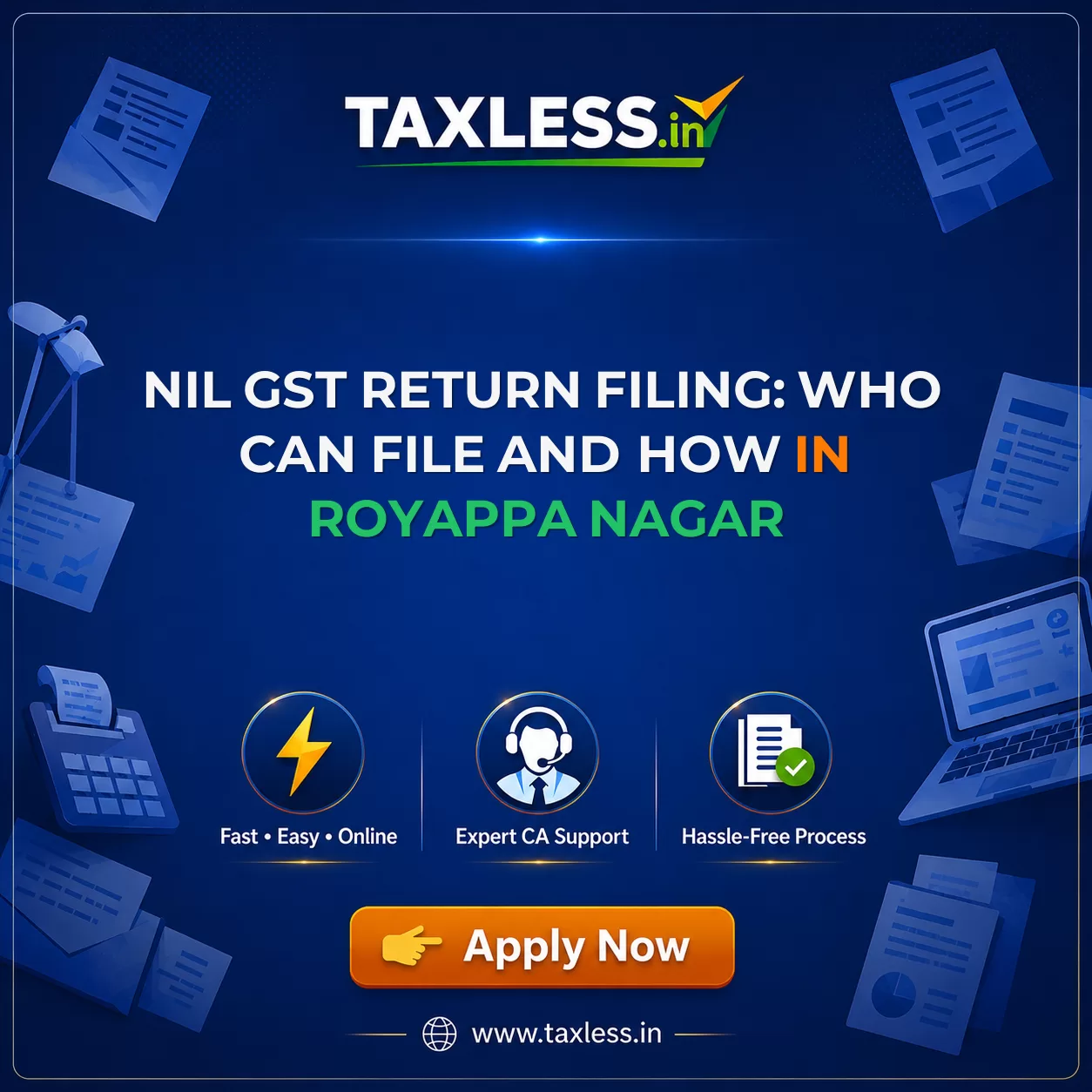 Nil GST Return Filing: Who Can File and How in Royappa Nagar