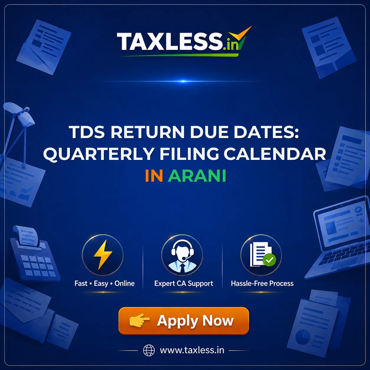 TDS Return Due Dates: Quarterly Filing Calendar in Arani