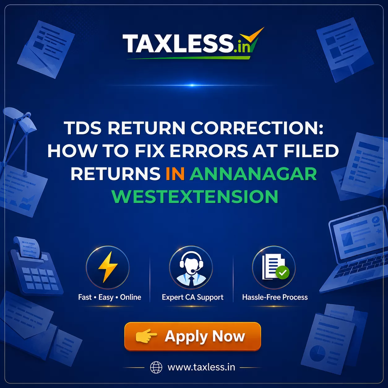 TDS Return Correction: How to Fix Errors at Filed Returns in Annanagar Westextension