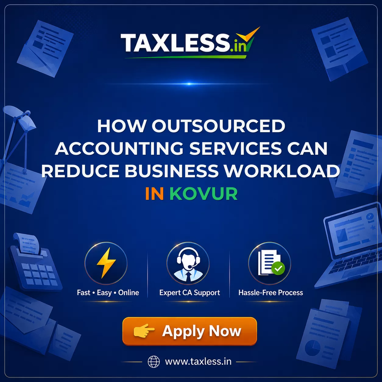 How Outsourced Accounting Services Can Reduce Business Workload in Kovur