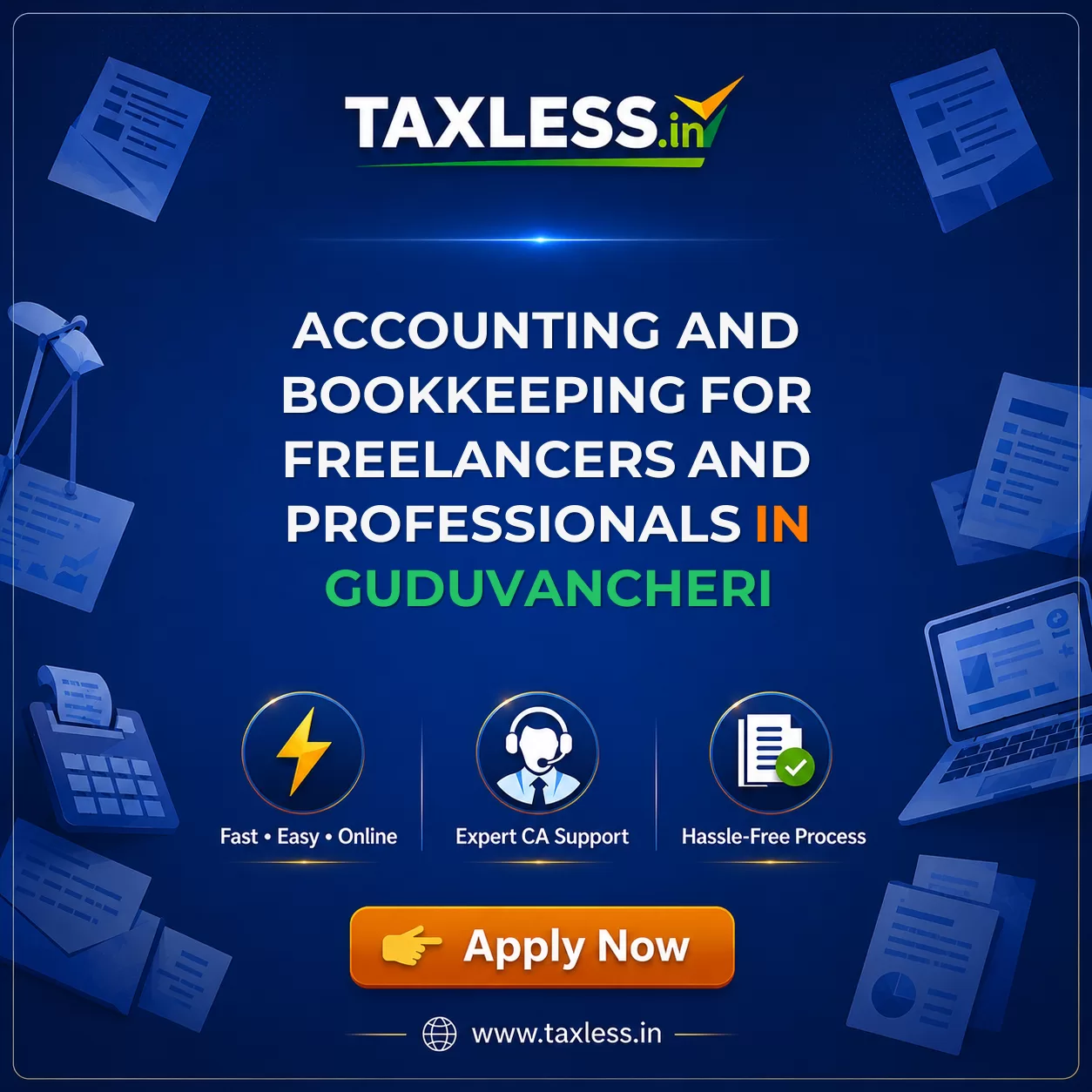 Accounting and Bookkeeping for Freelancers and Professionals in Guduvancheri