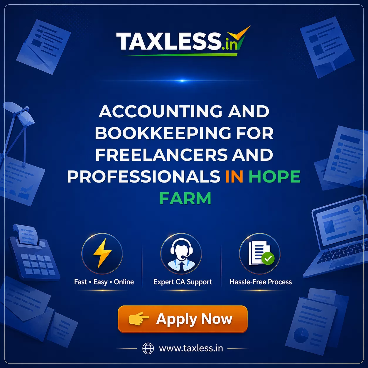 Accounting and Bookkeeping for Freelancers and Professionals in Hope Farm