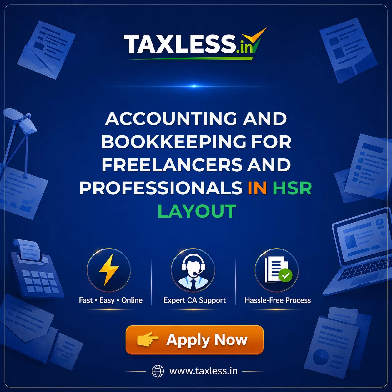 Accounting and Bookkeeping for Freelancers and Professionals in Hsr Layout