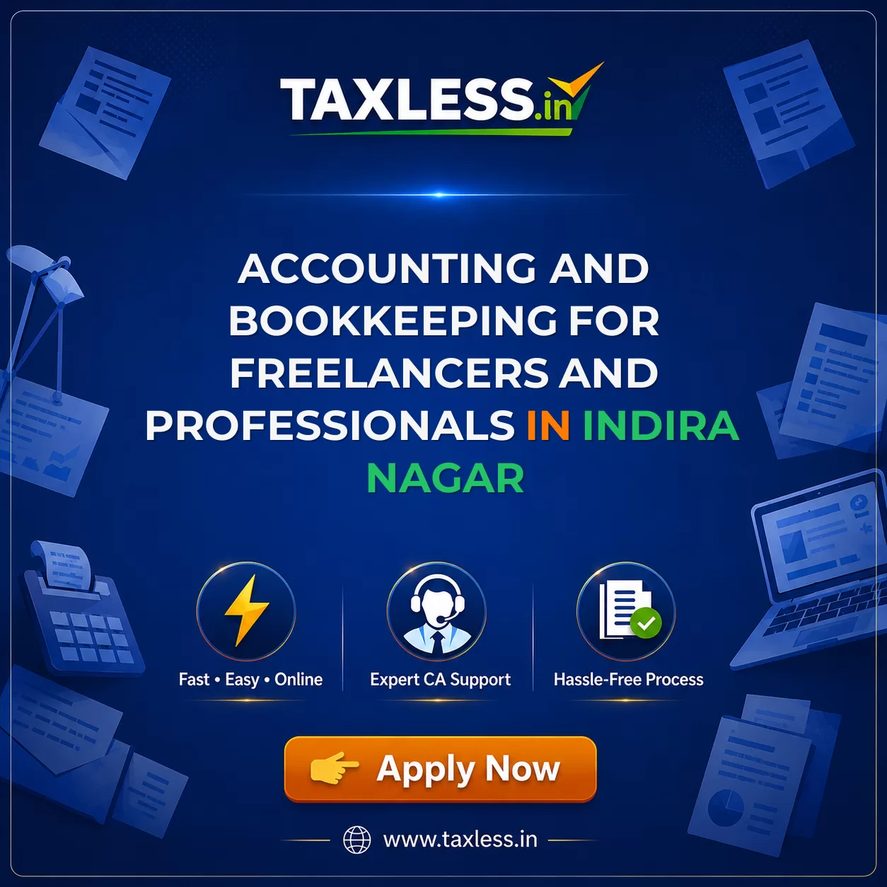 Accounting and Bookkeeping for Freelancers and Professionals in Indira Nagar