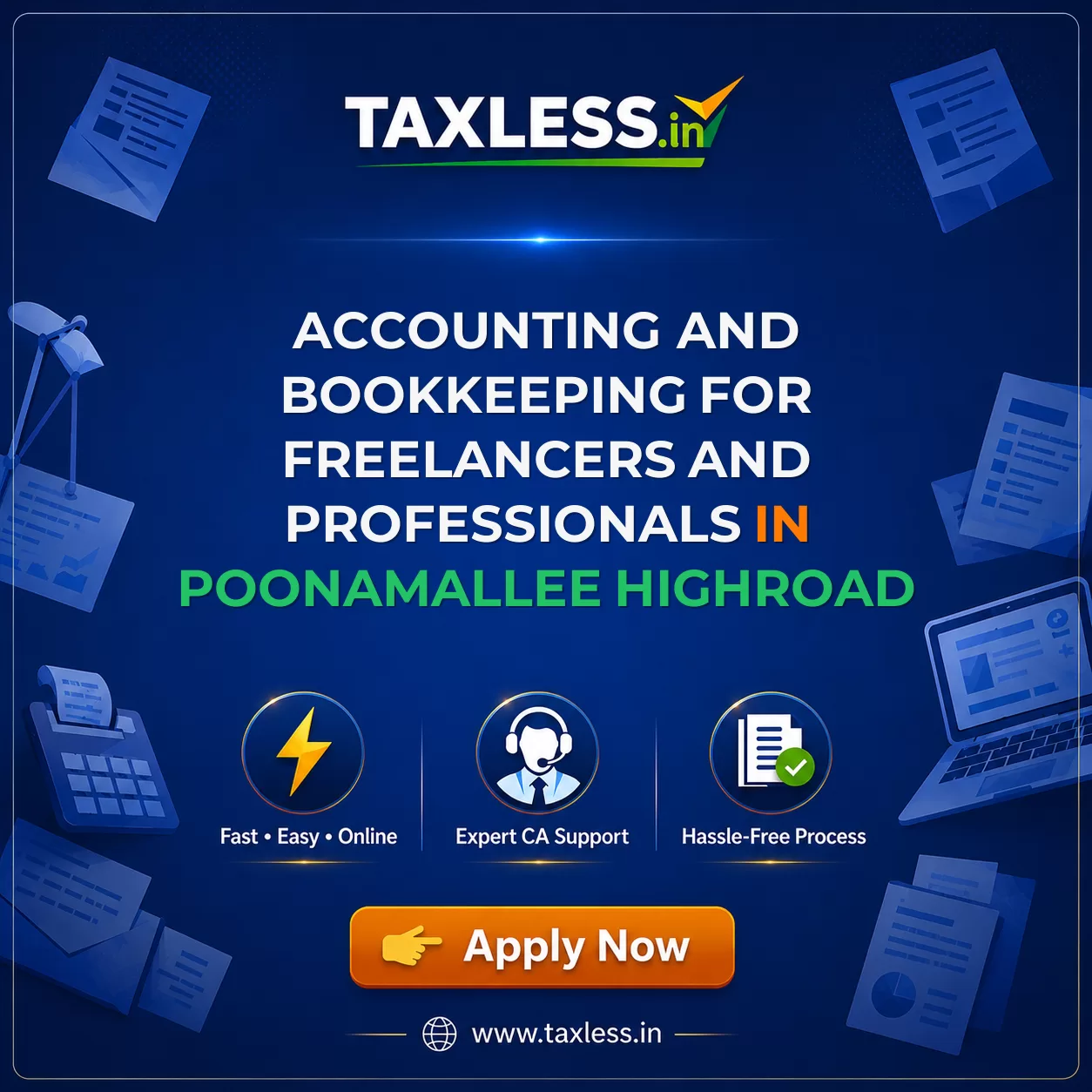 Accounting and Bookkeeping for Freelancers and Professionals in Poonamallee Highroad