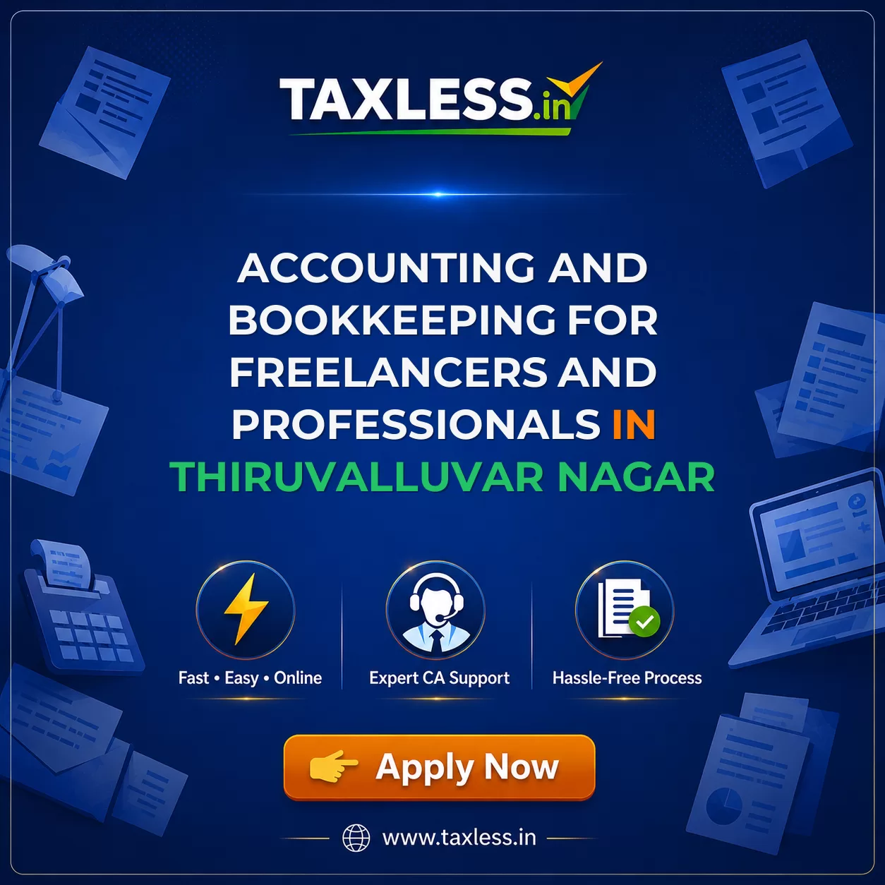 Accounting and Bookkeeping for Freelancers and Professionals in Thiruvalluvar Nagar