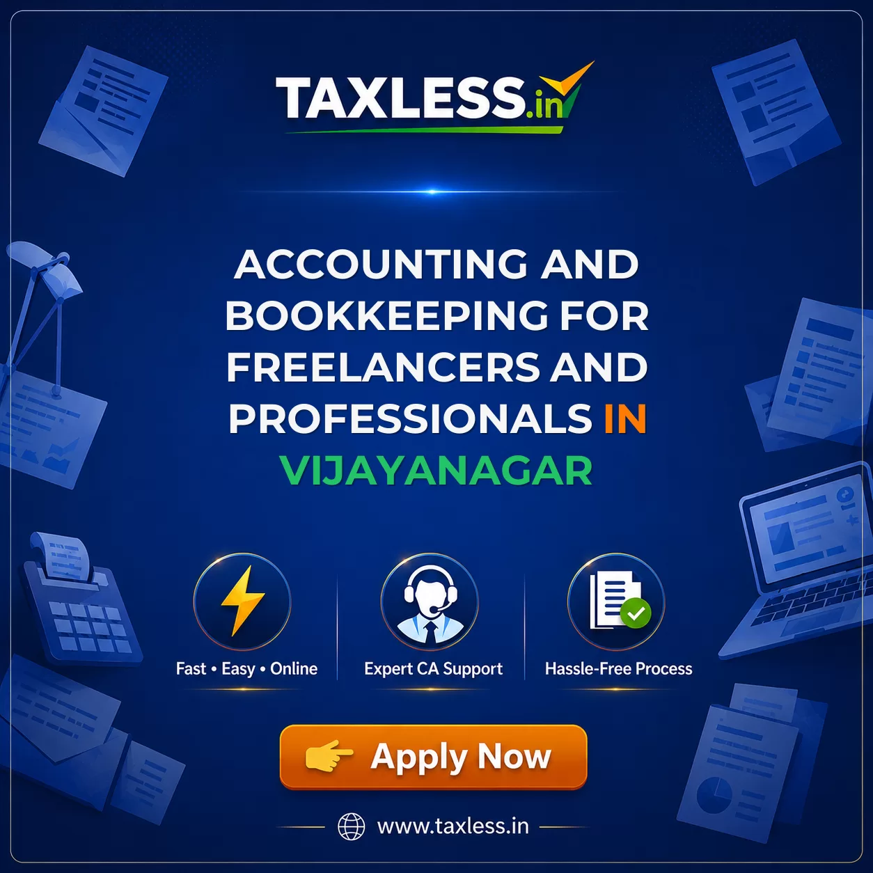 Accounting and Bookkeeping for Freelancers and Professionals in Vijayanagar