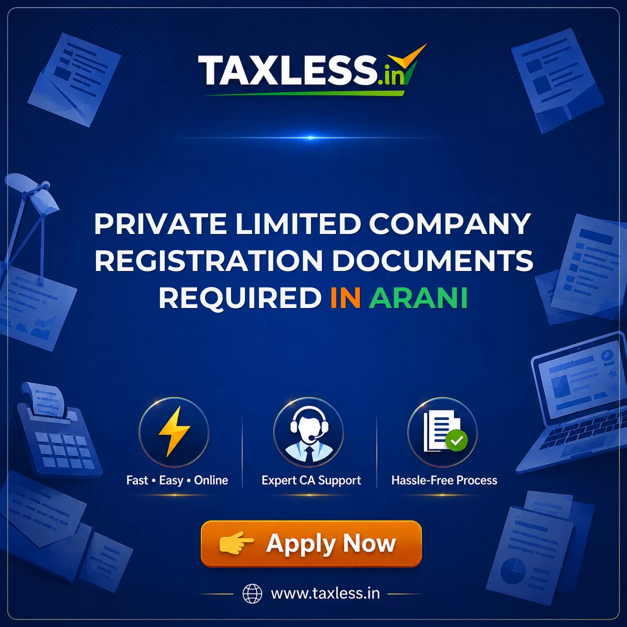 Private Limited Company Registration Documents Required in Arani