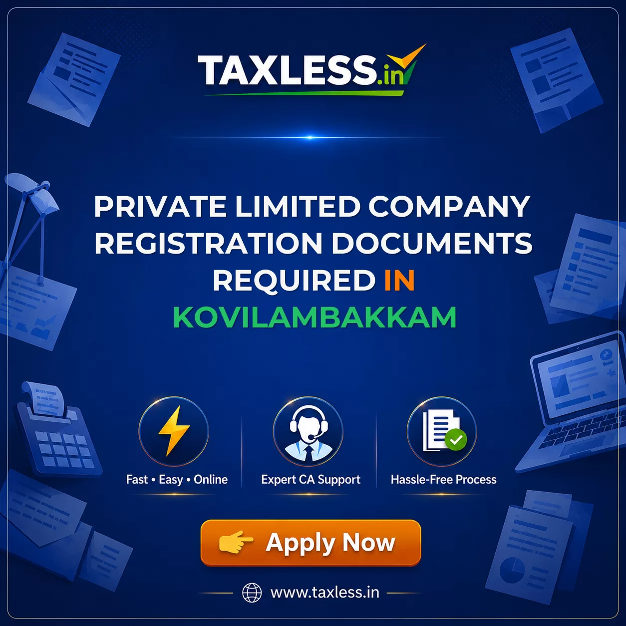 Private Limited Company Registration Documents Required in Kovilambakkam