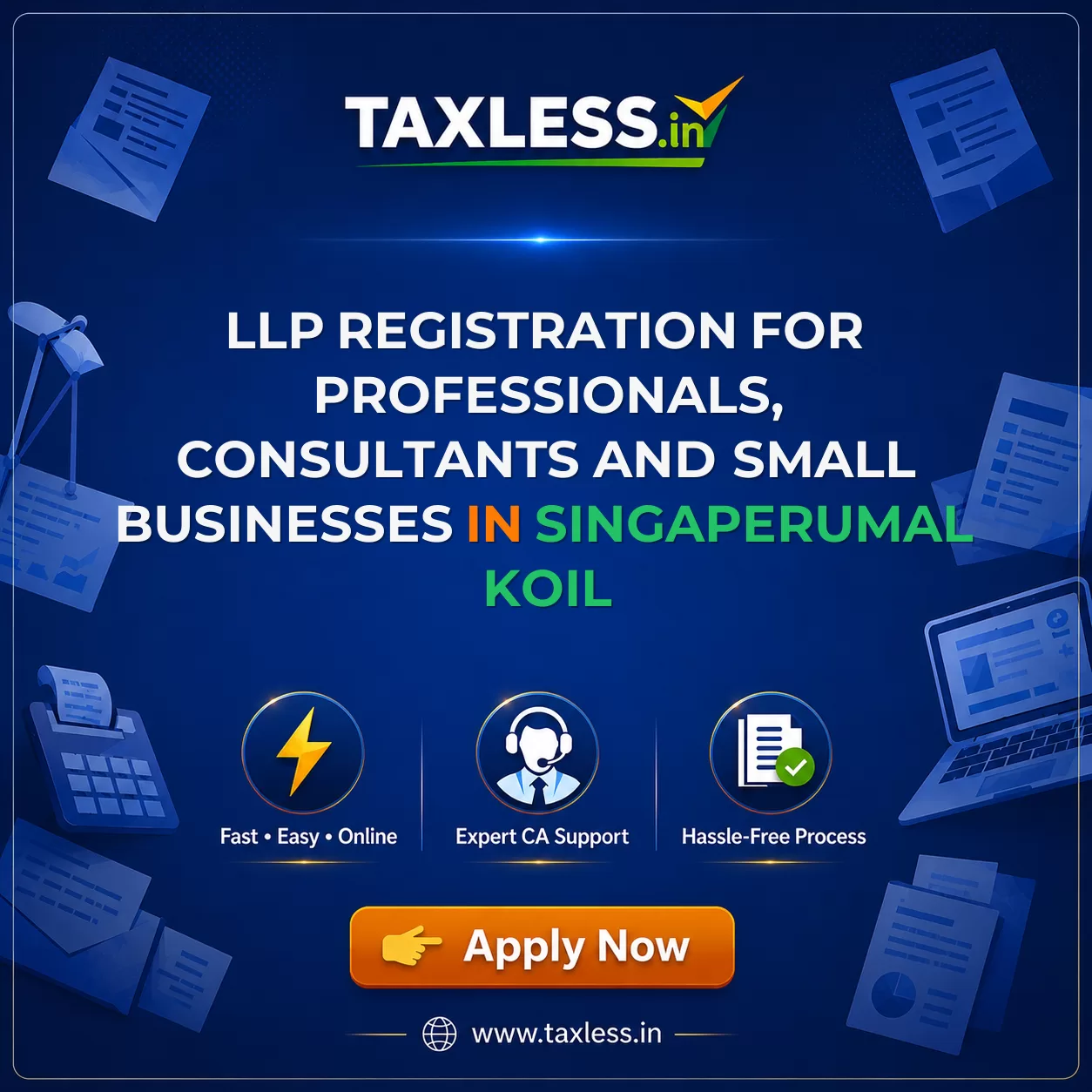 LLP Registration for Professionals, Consultants and Small Businesses in Singaperumal Koil