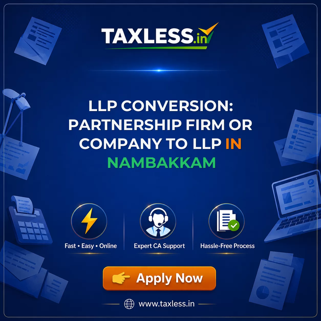 LLP Conversion: Partnership Firm or Company to LLP in Nambakkam