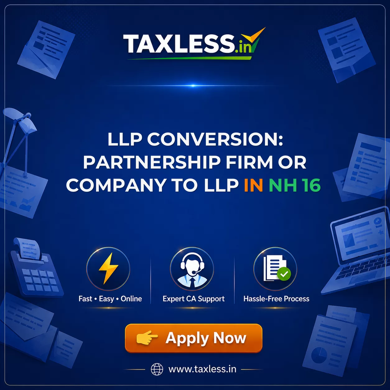 LLP Conversion: Partnership Firm or Company to LLP in Nh 16
