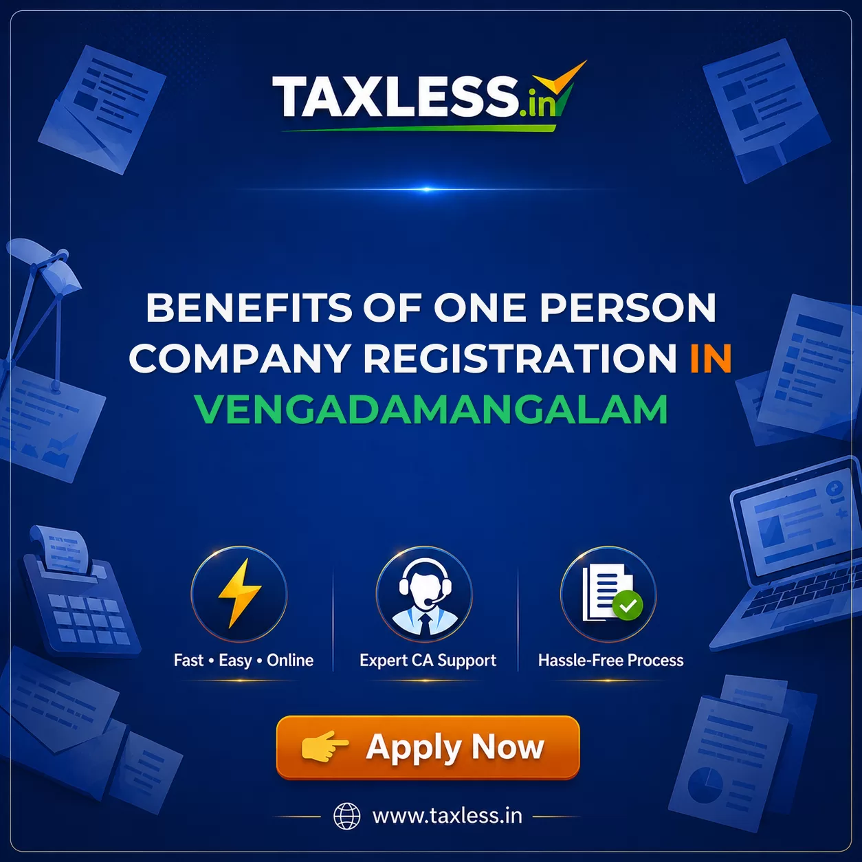 Benefits of One Person Company Registration in Vengadamangalam
