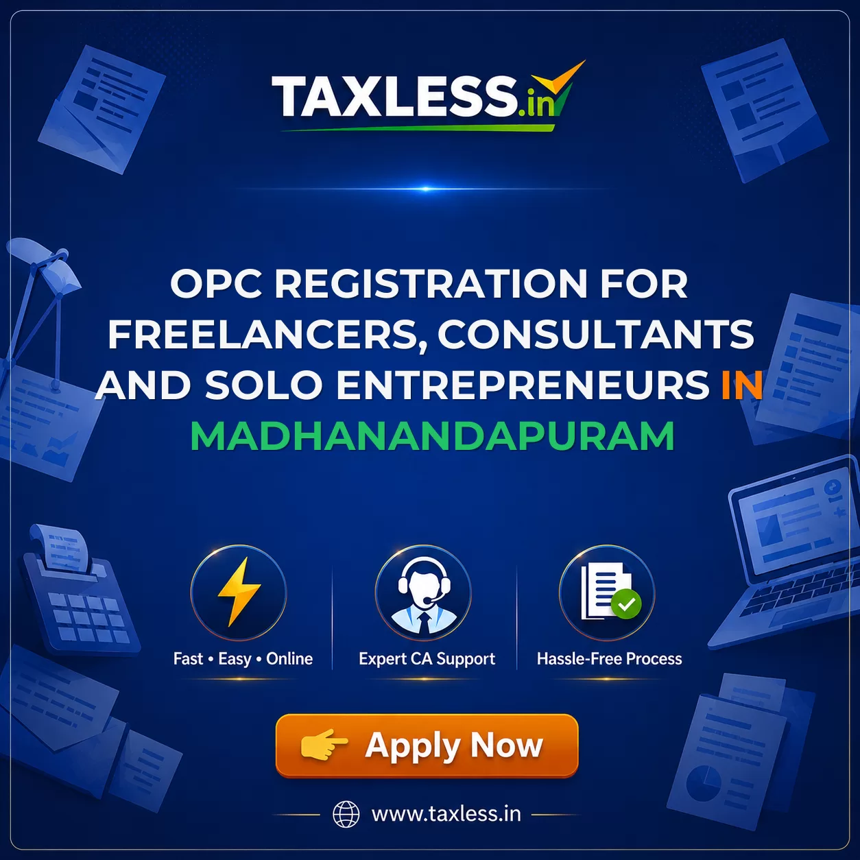 OPC Registration for Freelancers, Consultants and Solo Entrepreneurs in Madhanandapuram