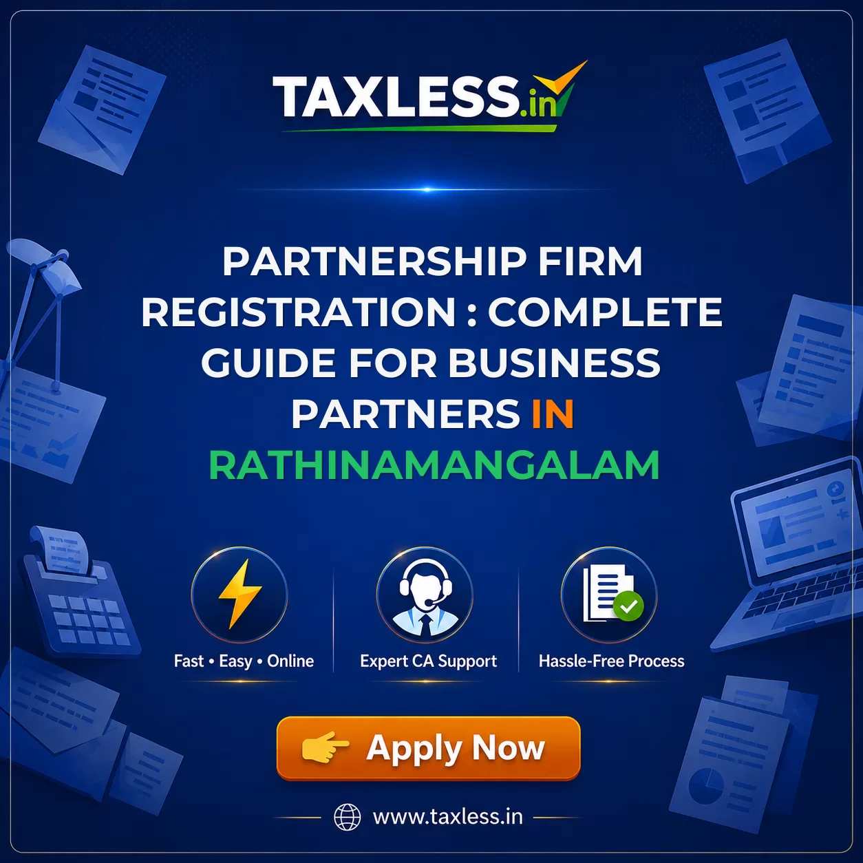 Partnership Firm Registration : Complete Guide for Business Partners in Rathinamangalam