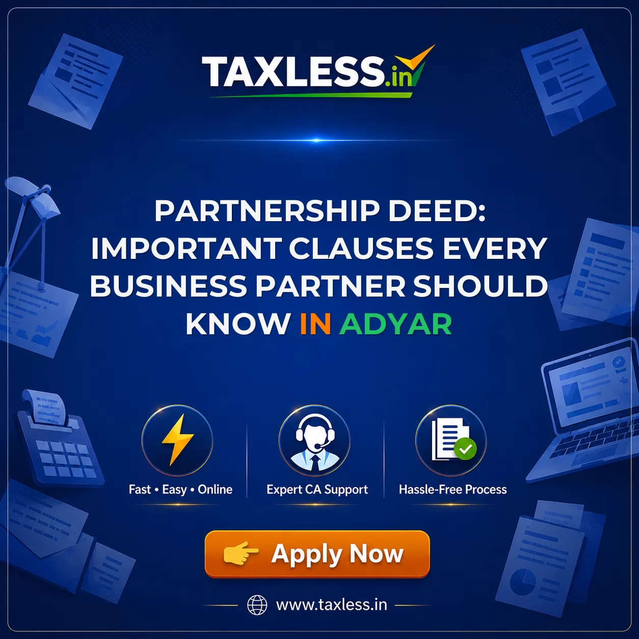 Partnership Deed: Important Clauses Every Business Partner Should Know in Adyar