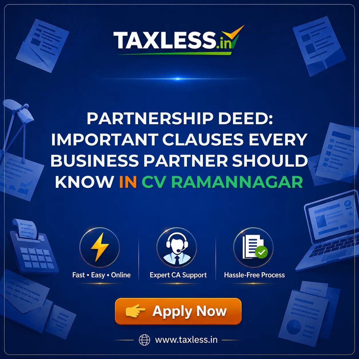 Partnership Deed: Important Clauses Every Business Partner Should Know in Cv Ramannagar